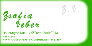 zsofia veber business card